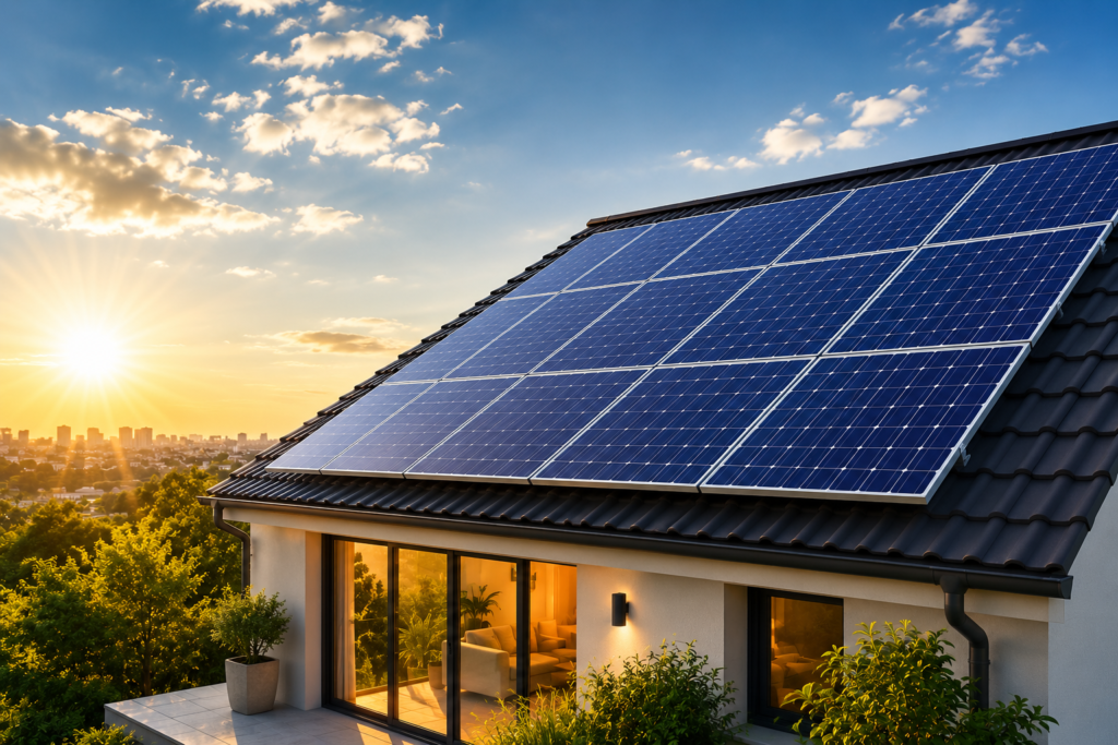 foto de painel solar