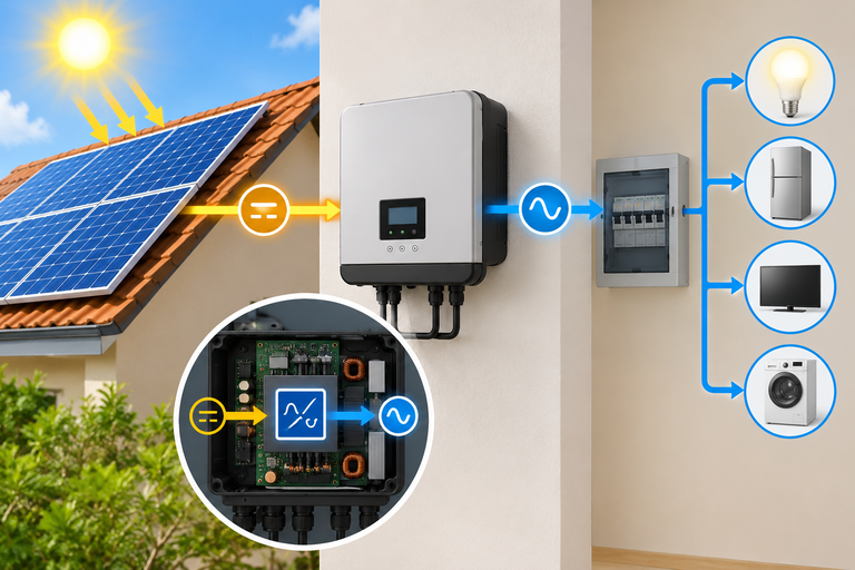 Como os painéis solares geram energia